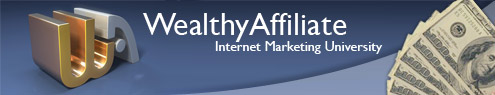 The Wealthy Affiliate University Review-2005 - Wealthy Affiliate banner that says Wealthy Affiliate Internet marketing University.